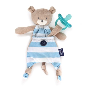 Cuscus cu Chicco Pocket Friend, Baiat, Culoare Albastra, 1 Bucata