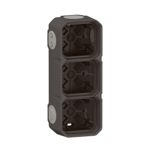 Cutie de conectiuni Legrand Plexo New 3-fach, IP55, culoare antracit - Img 2