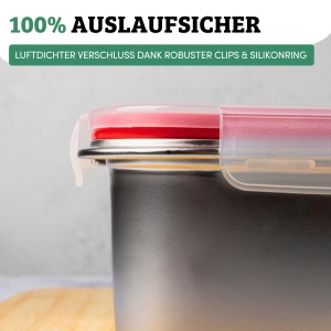 Cutie de Pachetare Westmark Frischhaltedose, 4200 ml, Inox 188, Spalare in Masina - Img 5