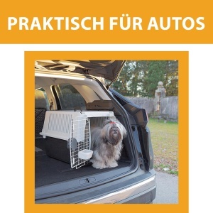 Cutie de transport pentru caini Ferplast Atlas 40 Cutie de calatorie pentru caini Blocare de siguranta Gri de ventilatie 49 x 68 x h 455 cm Gri - Img 2