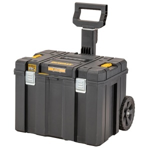 Cutie de unelte mobila Dewalt T STAK Box DWST83347-1, 36 litri, IP54, cu roti grele
