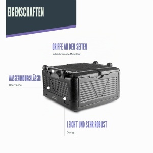 Cutie izolatoare Lacor 66068, 26L, usoara, neagra, rezistenta la apa - Img 4
