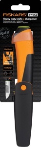 Cutit de lucru Fiskars 1023619 cu lama din otel inoxidabil, ergonomic, negruorange - Img 5