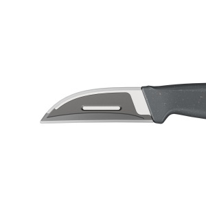 Cutit pentru legume si fructe Zyliss, lama curbata 6 cm, gri, maner sustenabil - Img 4