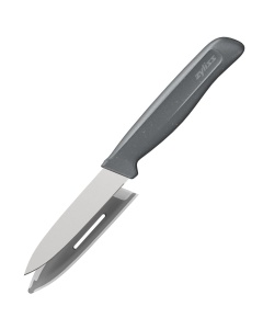Cutit pentru legume Zyliss, lama 9 cm, maner antialunecare din paie de grau, cu protectie