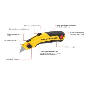 Cutit retractabil Stanley Fatmax 1-10-778, carcasa zinc, 5 lame incluse - Img 8