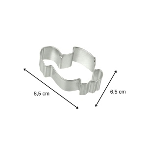 Cutter pentru Biscuiti Zenker, Model Kuken, 8.5 x 6.5 cm, Metal - Img 2
