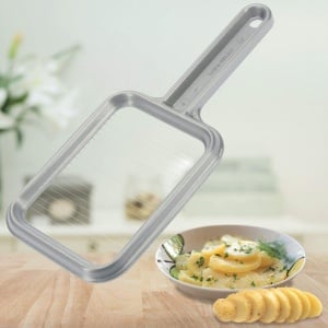 Cutter pentru cartofi fierti si mozzarella Westmark Rondex, gri, din aluminiu si otel inoxidabil - Img 7