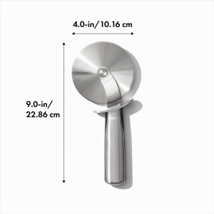 Cutter pentru pizza OXO din otel inoxidabil, roata de 10 cm, maner ergonomic - Img 2