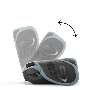 CYBEX Gold Scaun auto pentru copii Solution G2 Plus, De la aproximativ 3 la 12 ani (100 - 150 cm), Max. 50 kg, Pentru masini cu si fara ISOFIX, Stormy Blue (Blue) - Img 5