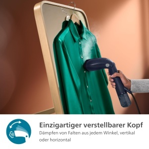 Dampfer Philips 7000-Serie STH702020, 1500 W, 28 gmin, Albastru - Img 7