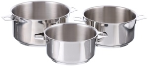 De Buyer 3491.03 Cratita rasucita, 3 bucati, 16/18/20 cm - Img 2