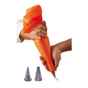 de Cumparator-Set de sac de conducte si 2 duze din otel inoxidabil - 35cm - 4347.03 - Img 1