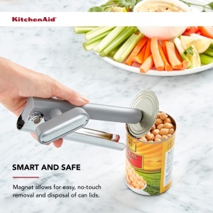 Deschizator de conserve KitchenAid, multifunctional, ergonomic, gri - Img 6