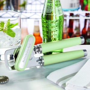Deschizator de conserve si deschizator de sticle multifunctional KitchenAid Classic usor de utilizat roata de taiere ascutita din otel inoxidabil mane - Img 6
