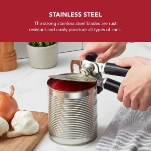 Deschizator de conserve si sticle KitchenAid Classic, otel inoxidabil, ergonomic - Img 3