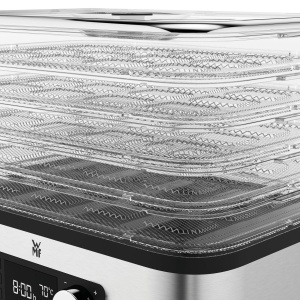 Deshidratator de bucatarie WMF Miniis din otel inoxidabil, deshidratator cu 5 compartimente, 30-70degC, temporizator de 24 de ore, uscator de fructe, deshidratator, 2 cutii, matrita de bar muesli, fara BPA - Img 4