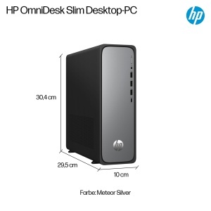 Desktop HP OmniDesk Slim S03-0230ng, Intel 300, 8 GB RAM, 512 GB SSD, Meteor SilverJack Black - Img 3