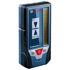 Detector laser Bosch Professional LR 7, raza 5-50 m, rosu si verde, cu baterii AAA