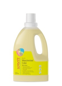 Detergent lichid Sonett Color 1,5L - cu ulei esential de menta si lamaie
