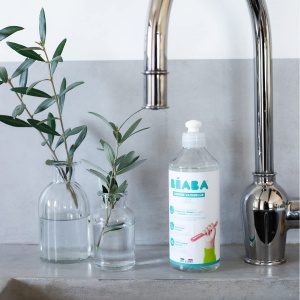Detergent pentru vase BEABA, 100 natural, fara parfum, 2x500 ml - Img 2