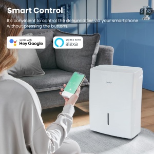 Dezumidificator Comfee 16L24hDimensiunea camerei aprox 80m332m2Compatibil cu APPSmart moduTimer 24HRezervor de apa 3LAnti-umiditateMucegai MDDF-16DEN7 - Img 6