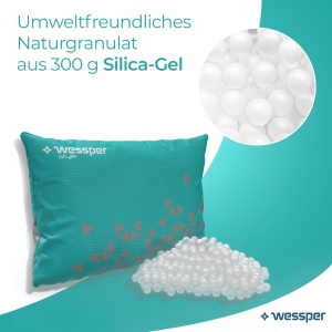 Dezumidificator reutilizabil Wessper AquaDryer, granule 300g, turcoaz - Img 3
