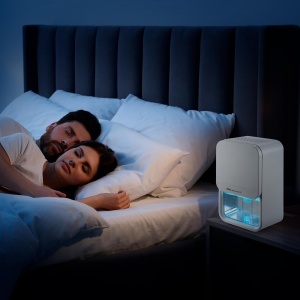 Dezumidificator ultra-silentios Ufesa Wellness Dry 210 35dB 210mlzi 23W capacitate 800ml 7 culori reglabile pana la 20m2 oprire automata - Img 6