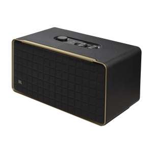 Difuzor inteligent de inalta fidelitate JBL Authentics 500 - Cutie Bluetooth cu design retro din anii '70 - Cu Google Assistant, Alexa, AirPlay si aplicatia JBL One - Negru - Img 1