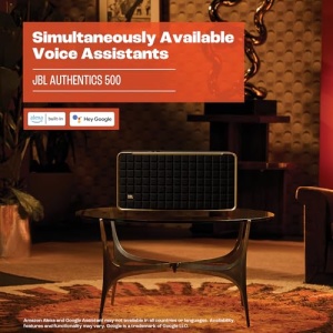 Difuzor inteligent de inalta fidelitate JBL Authentics 500 - Cutie Bluetooth cu design retro din anii '70 - Cu Google Assistant, Alexa, AirPlay si aplicatia JBL One - Negru - Img 11
