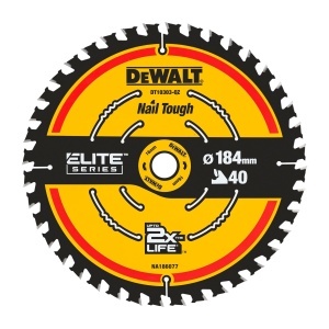 Disc circular Dewalt Elite DT10303 184mm 40 dinti ultra-ascutiti pentru taieturi fine