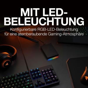 Discul Duro Portabil Seagate FireCuda 5TB, RGB, USB 3.2, Design Atractiv - Img 7
