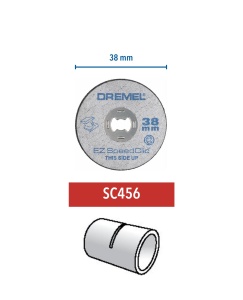 Discuri de taiere Dremel SC456, set 5 bucati, 38mm, pentru metal - Img 3