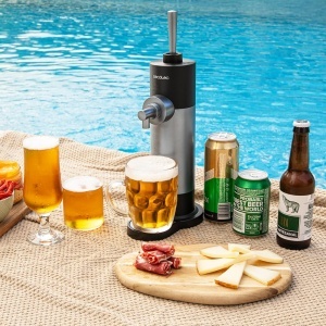 Dispensator de bere Cecotec BeerFlow 500, portabil, cu control spuma, pentru doze si sticle - Img 4