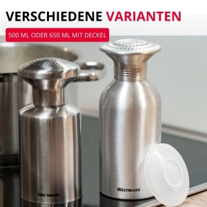 Dispenser condimente Westmark Omega, capacitate 650 ml, aluminiu, argintiutransparent - Img 7