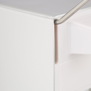 Dispenser de Dezinfectant Relaxdays, Set 2 Buc, 500 ml, Montare pe Perete, ArgintiuAlb - Img 6