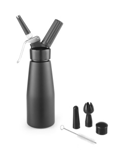 Dispenser frisca Hendi 0.5L, aluminiu, negru, set accesorii inclus - Img 5