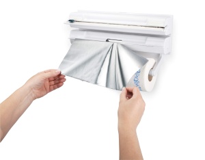 Dispenser Tescoma Wandrollenhalter onWALL 3 in 1, Plastic, cu Cutit din Otel - Img 3