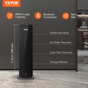 Dispozitiv Aromaterapie VEVOR A316, 950 ml, Bluetooth, 3000 ft - Img 2