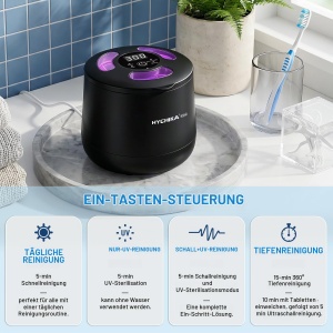 Dispozitiv de curatare cu ultrasunete HYCHIKA, 200 ml, 45 kHz, negru - Img 4
