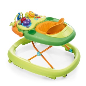 Dispozitiv de mers Chicco Walky Talky cu centru de joc electronic 3D, verde