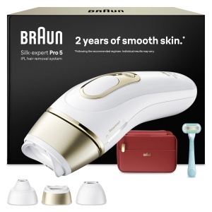 Dispozitiv IPL Braun Silkexpert Pro 5 PL5321, AlbGold, Tratament Epilare
