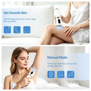 Dispozitiv IPL Motswedi pentru Epilare 999.999 Impulsuri, Alb, Utilizare Acasa - Img 4