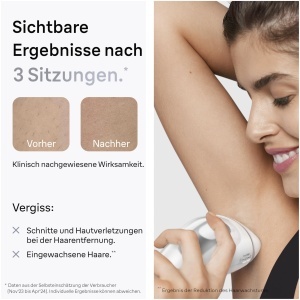 Dispozitiv IPL pentru indepartarea parului Braun Silk Expert Pro 3, albargintiu, 100 blitzemin - Img 3