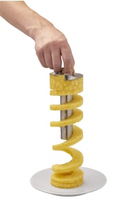 Dispozitiv pentru curatat ananas ROSLE Ananasschneider PRO, din inox 1810, ergonomic - Img 5