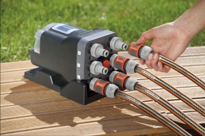 Distribuitor de apa automat Gardena 1197, 6 iesiri, utilizare flexibila, montare pe perete - Img 2