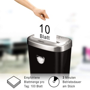 Distrugator documente Fellowes Powershred 53C P-4 Cross-Cut 10 coli 23L - Img 3