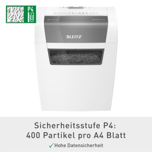 Distrugator documente Leitz IQ Home P4 15L Alb Compact si Silentios - Img 3