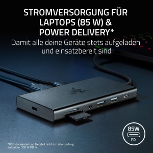Docking Station Razer USB-C - 11 porturi, HDMI 4K, Gigabit Ethernet, Negru - Img 6