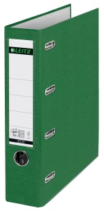 Dosar dublu din plastic Leitz 10120055, verde, 8.2 cm latime spate, pentru A4
